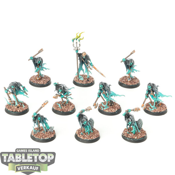 Nighthaunt - 10x Chainrasp Hordes - bemalt