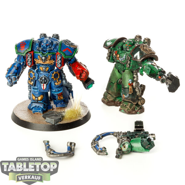 Space Marines - 2x Centurion Devastator Squad - teilweise bemalt