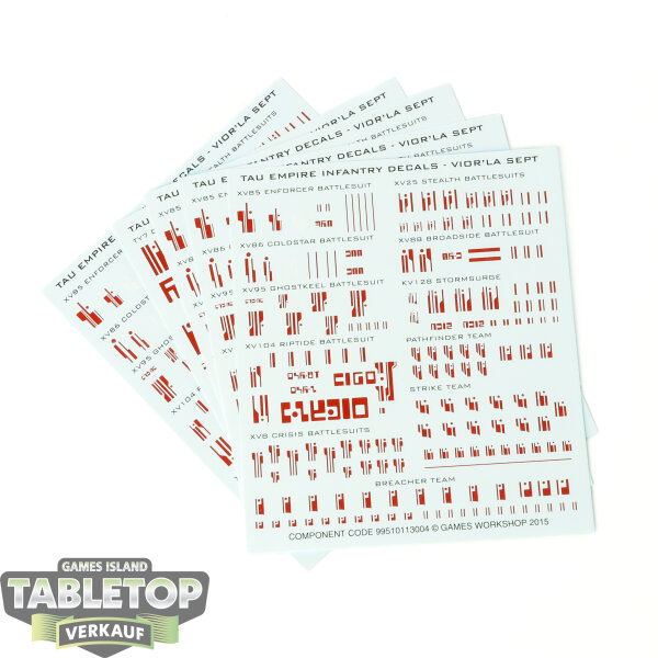 Tau Empire - 5x Transfer Sheets - Sonstiges