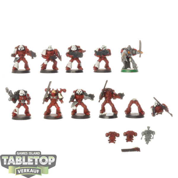 Space Marines - 10x Tactical Squad - klassisch - teilweise bemalt