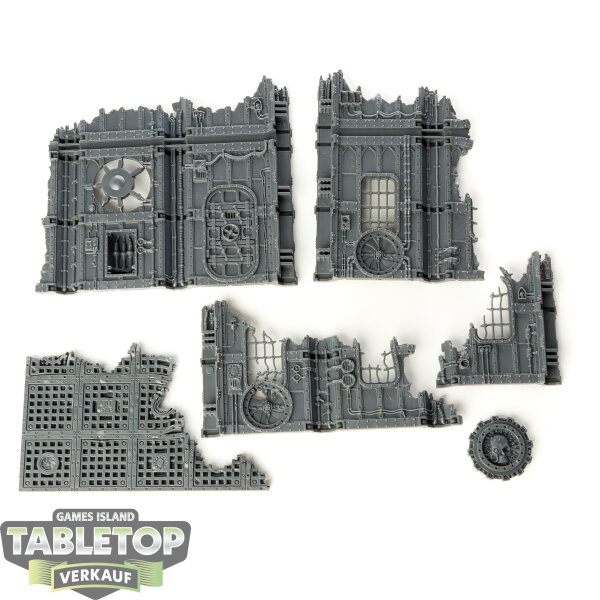 Gelände - Battlezone: Manufactorum: Sub-cloister and Storage Fane - im Gussrahmen