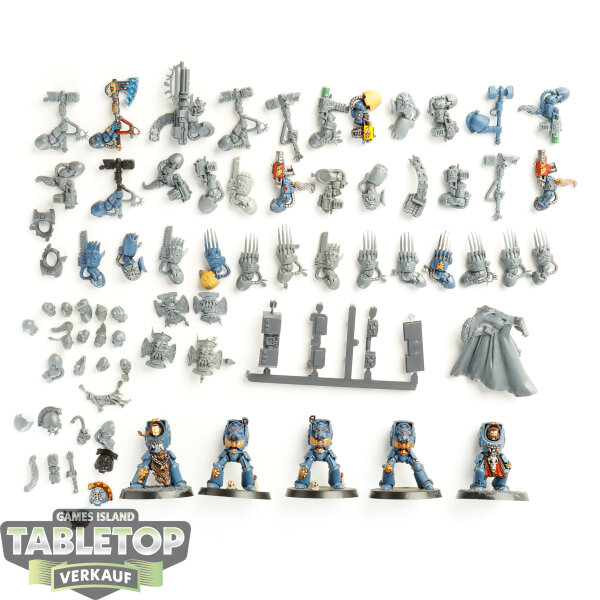 Space Wolves - 5x Wolf Guard Terminators - klassisch - teilweise gebaut
