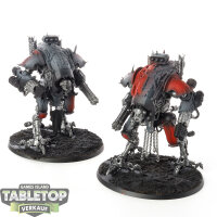 Chaos Knights - 2 War Dog Brigands - teilweise bemalt