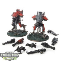 Chaos Knights - 2 War Dog Brigands - teilweise bemalt