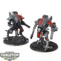 Chaos Knights - 2 War Dog Stalkers - teilweise bemalt