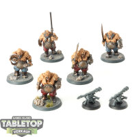 Ogor Mawtribes - 5 Ogor Gluttons  - teilweise bemalt