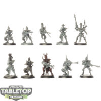 Drukhari - 10x Kabalite Warriors - teilweise bemalt