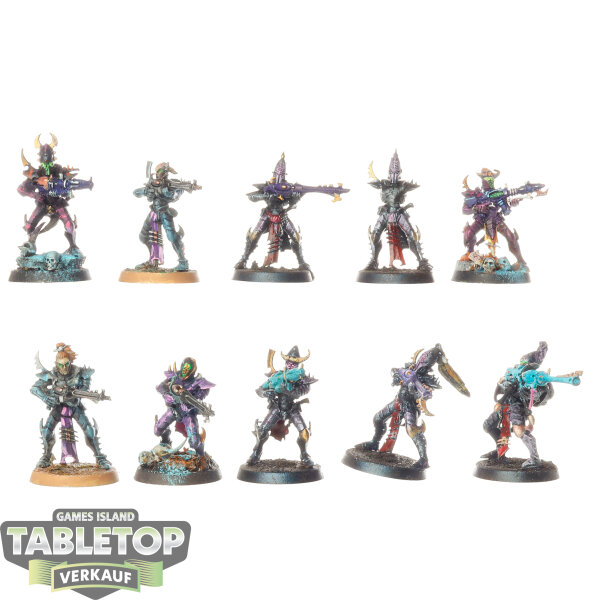 Drukhari - 10 x Kabalite Warriors - bemalt