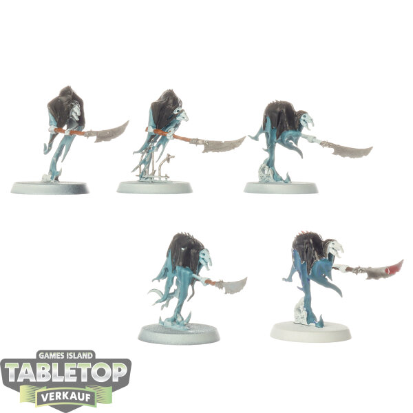 Nighthaunt - 5 x Glaivewraith Stalkers - teilweise bemalt
