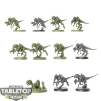 Tyraniden - 10x Termagants - teilweise bemalt