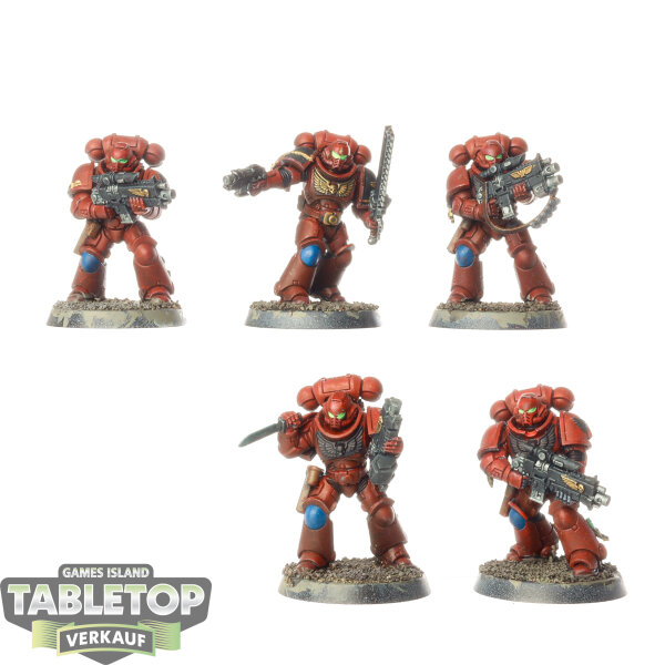 Blood Angels - 5x Intercessor Squad - bemalt