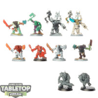 Orks - 10x Boyz - teilweise bemalt