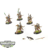 Ossiarch Bonereapers - 5 Kavalos Deathriders - bemalt