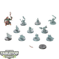 Orks - 11 Ork Gretchin - teilweise bemalt