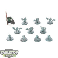 Orks - 11 Ork Gretchin - teilweise bemalt
