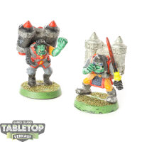 Orks - 2 Ork Stormboyz - teilweise bemalt