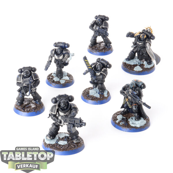 Space Marines - 7 Angels of Death Kill Team - teilweise bemalt