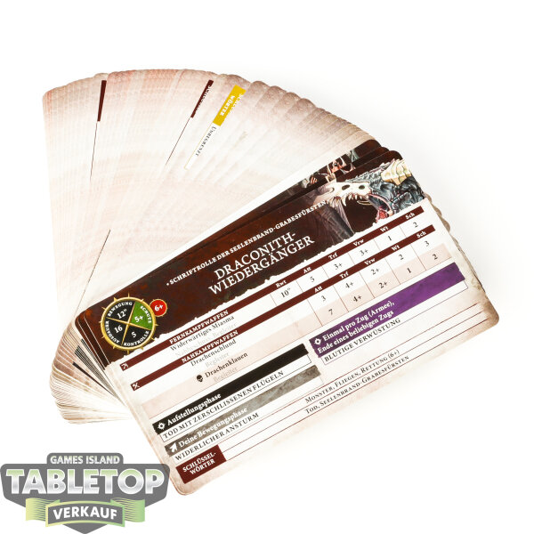 Soulblight Gravelords - Warscroll Cards 4. Edition - deutsch