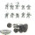 Space Wolves - 10x Grey Hunters klassisch - unbemalt
