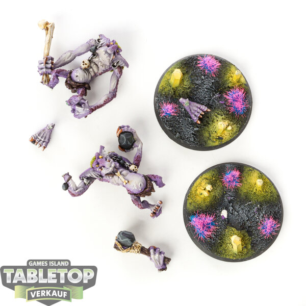 Gloomspite Gitz - 2 Stone Trolls - bemalt