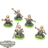 Adeptus Mechanicus - 5 x Fulgurite Electro-Priests - bemalt