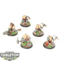Genestealer Cults - 5x Aberrants - bemalt