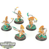 Fyreslayers - 5x Hearthguard Berzerkers - bemalt