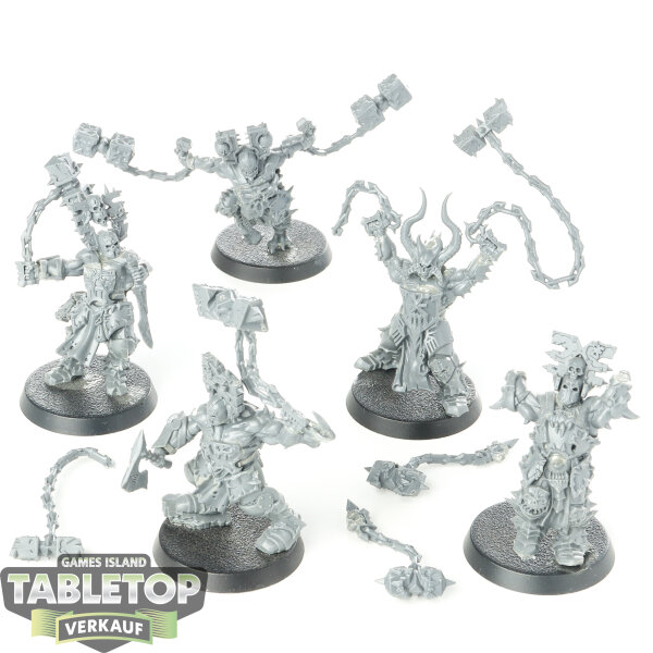 Blades of Khorne - 5x Wrathmongers - unbemalt