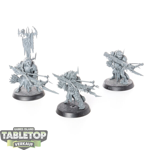 Orruk Warclans - 3x Man-Skewer Boltboyz - unbemalt