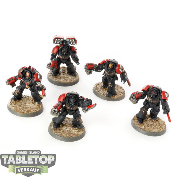 Black Templars - 5 Terminator Squad - bemalt