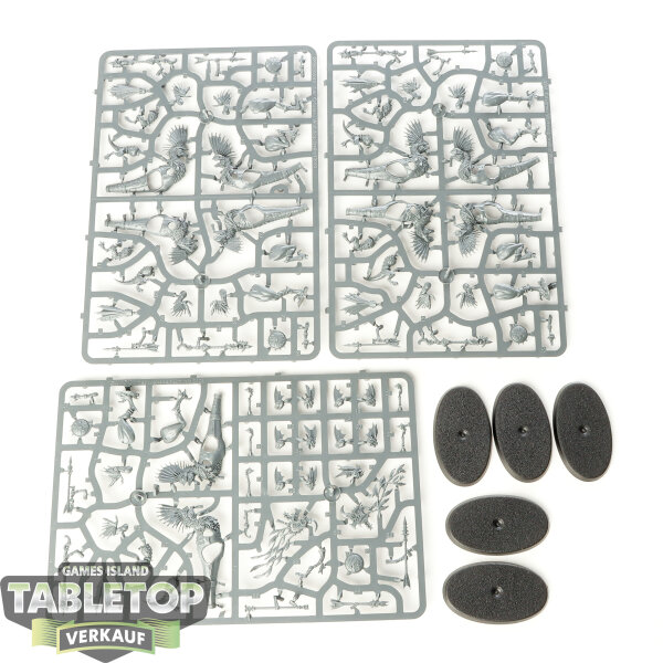 Seraphon - 5 Raptadon Chargers - im Gussrahmen