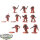 Space Marines - 10 x Assault Intercessor Squad - teilweise bemalt