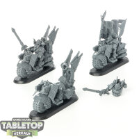 Dark Angels - 3 x Ravenwing Black Knights - unbemalt