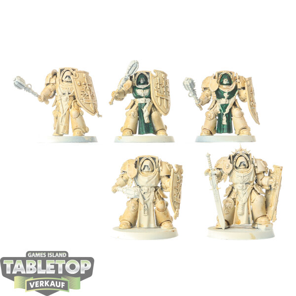 Dark Angels - 5 x Deathwing Knights - teilweise bemalt