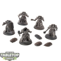 Dark Angels - 5 Deathwing Knights - grundiert