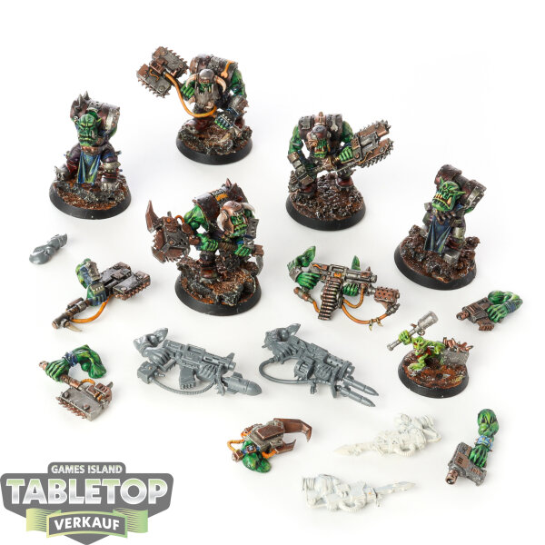 Orks - 5x Ork Nobz - bemalt