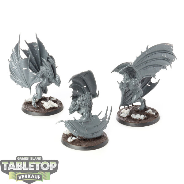Soulblight Gravelords - 3x Vargheists - unbemalt