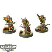Orruk Warclans - 3 Man-Skewer Boltboyz - bemalt
