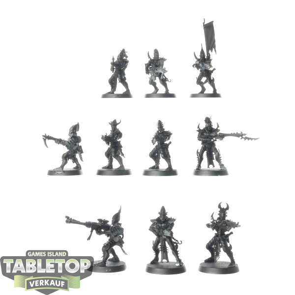 Drukhari - 10x Kabalite Warriors - grundiert