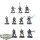 Drukhari - 10x Kabalite Warriors - teilweise bemalt
