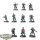 Drukhari - 10x Kabalite Warriors - teilweise bemalt