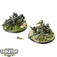 Astra Militarum - 2 Heavy Weapons Squad classic - bemalt