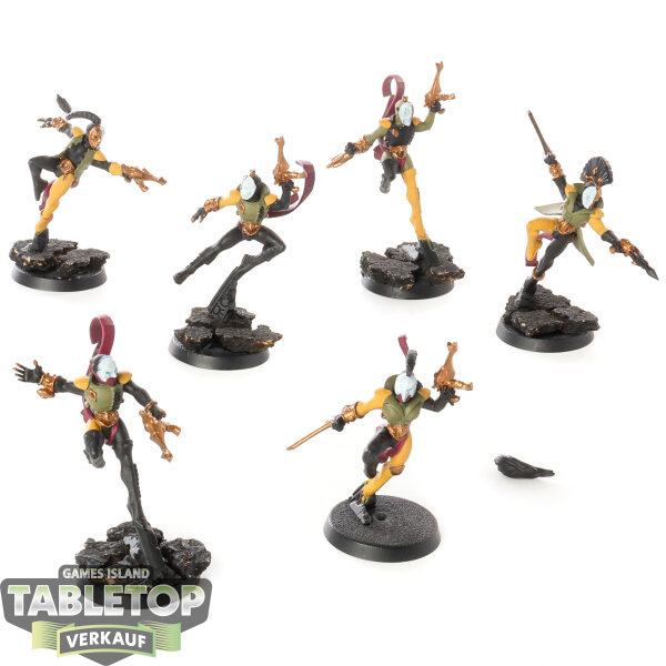Aeldari - 6 Harlequin Troupe - bemalt