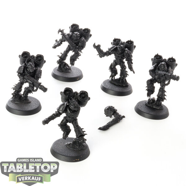 Chaos Space Marines - 5x Raptors - grundiert