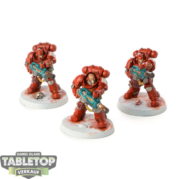 Space Marines - 3x Primaris Eradicators - bemalt