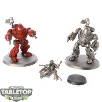 Adeptus Mechanicus - 3 Kastelan Robots - grundiert