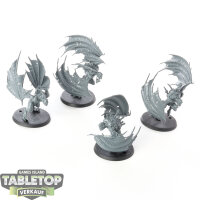 Flesh-eater Courts - 4 Crypt Infernal Courtier - unbemalt