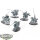 Slaves to Darkness - 5 Chaos Knights - unbemalt