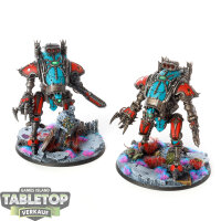 Chaos Knights - 2x War Dog Karnivores - bemalt