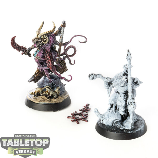 Skaven - Grey Seer & Warlock Engineer - teilweise bemalt